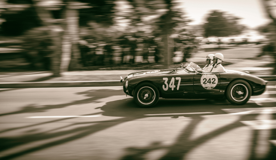Der Triumph von Mercedes-Benz Oldtimern auf der Mille Miglia 1955