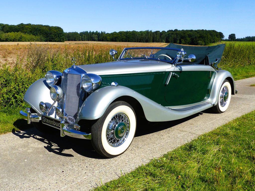 Mercedes-Benz 320 n Cabriolet A silber/grün